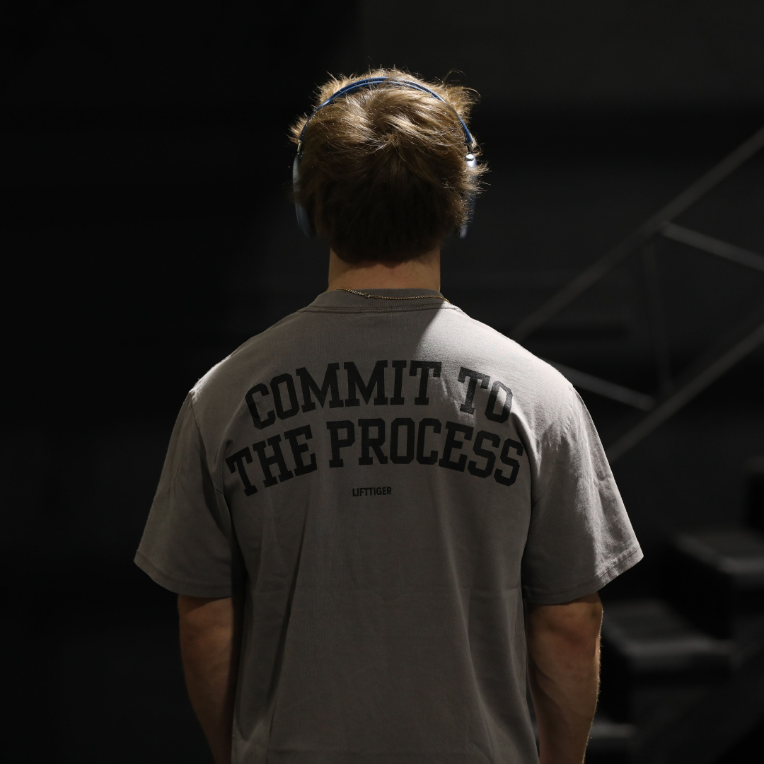 COMMIT HEAVY FADED TEE - GRAY