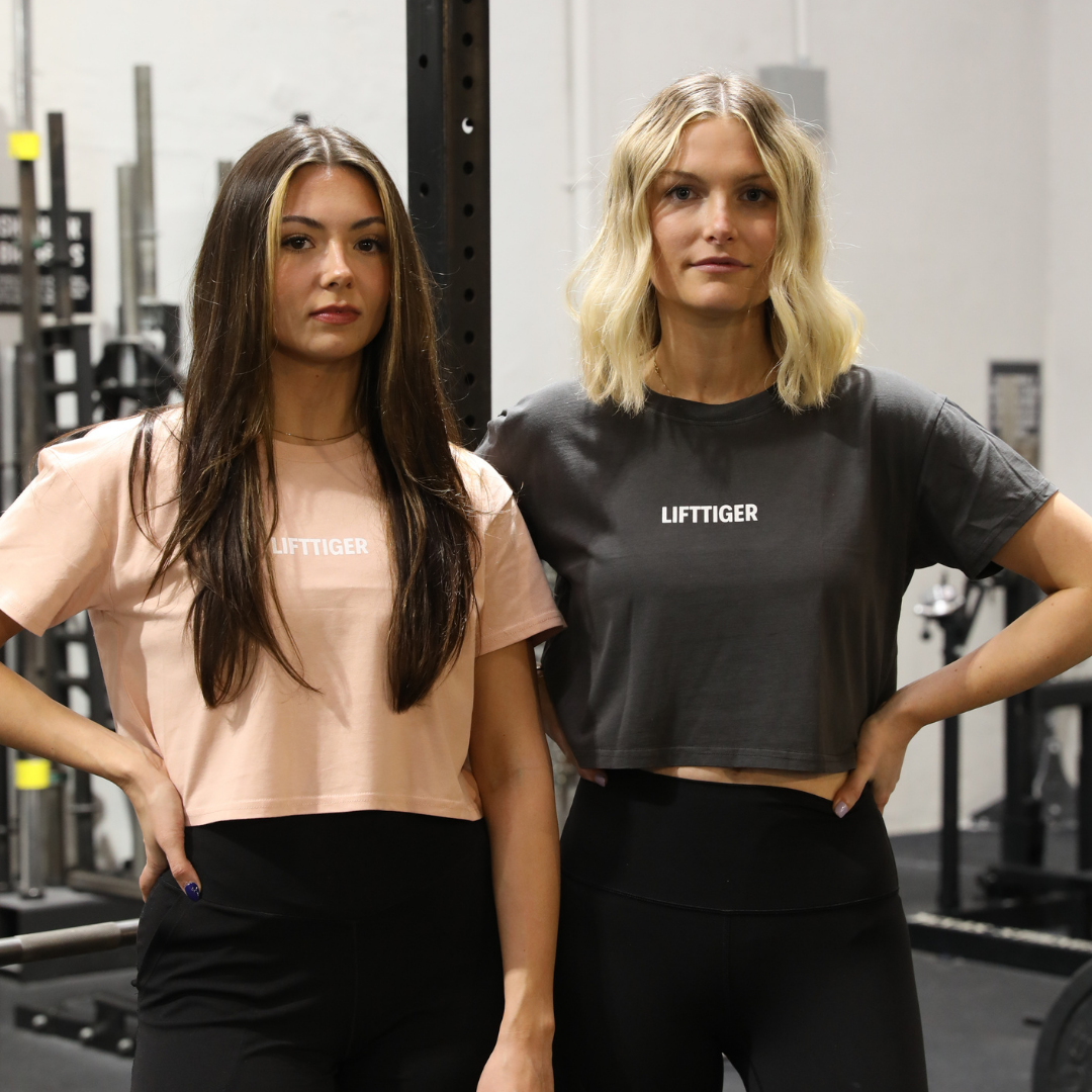 TRAINING CROP TOP - FADED BLACK