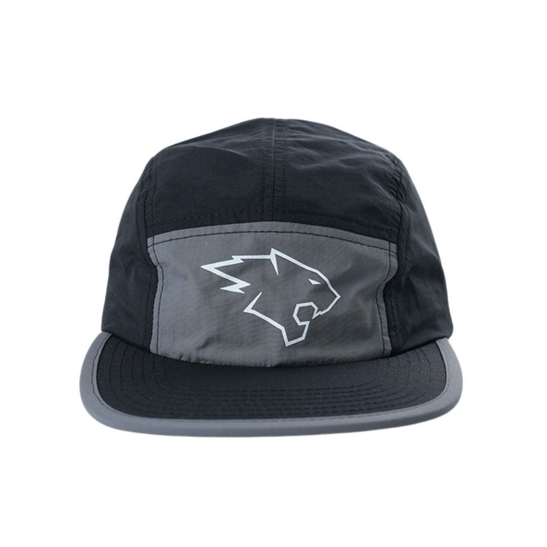 TIGER HEAD RUN HAT - GRAY / BLACK