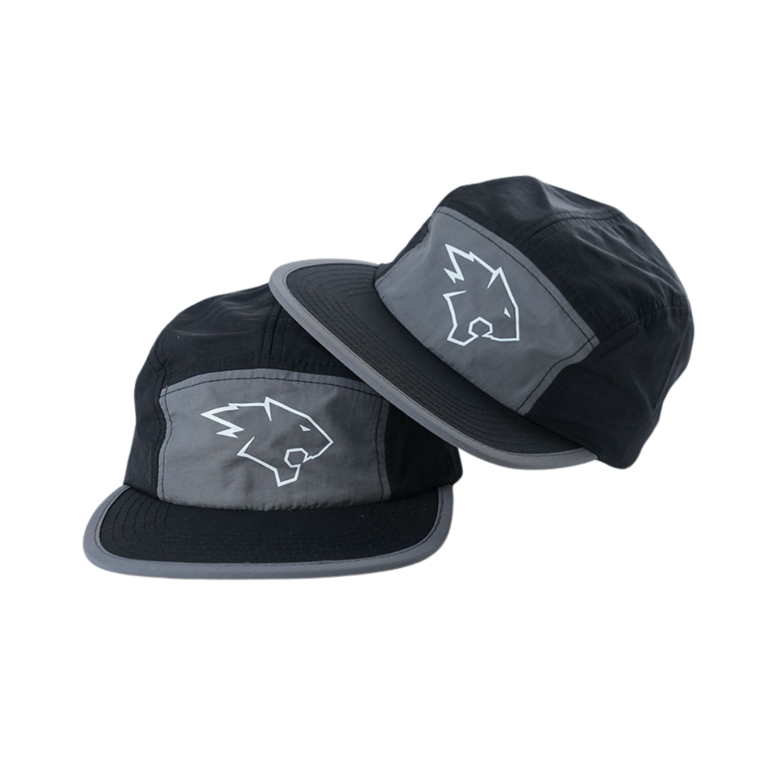 TIGER HEAD RUN HAT - GRAY / BLACK