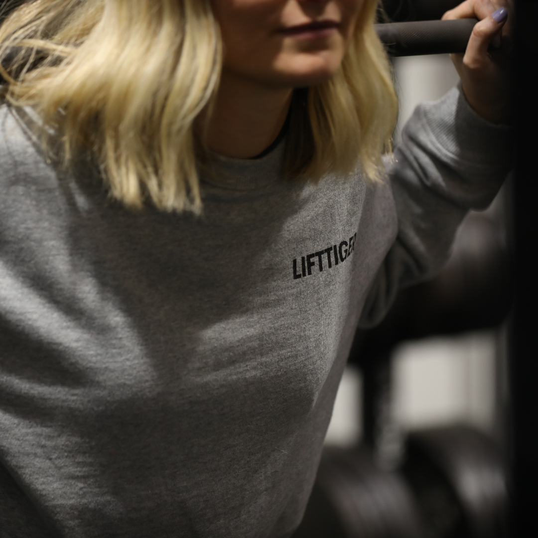 TRAINING CROPPED SWEATSHIRT - HEATHER GRAY